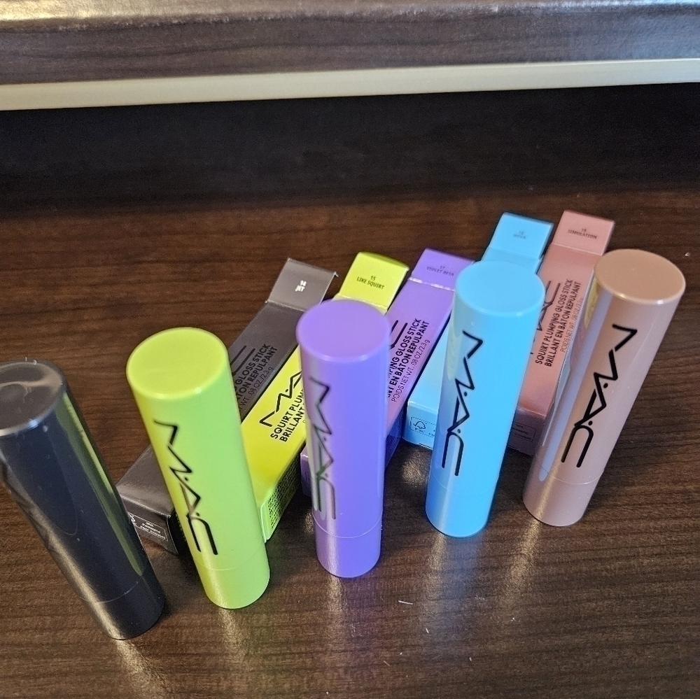 Mac SQUIRT PLUMPING GLOSS STICK 5-Pack Bundle (NIB)
